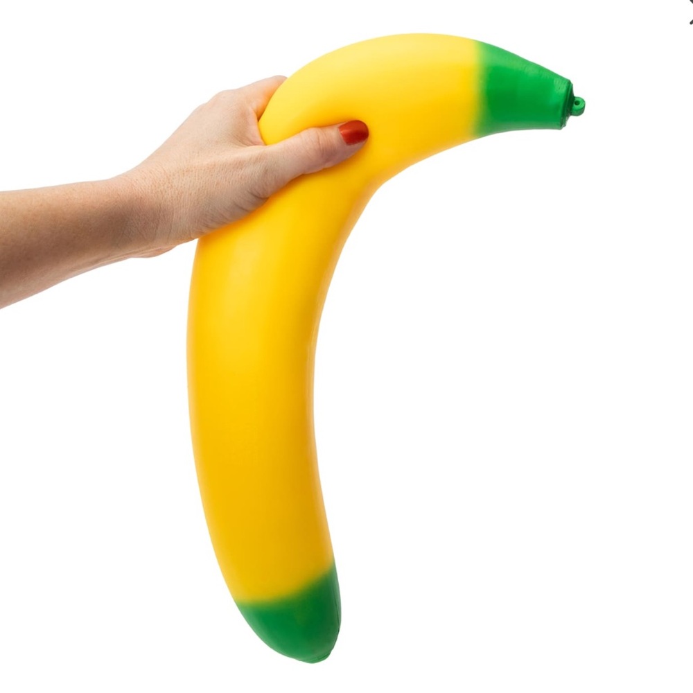 Banana Squishy Fidget 6ft NWT Sunny Days Yellow Green